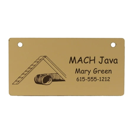 Agility A Frame and Tunnel Crate Tag - 5 x 2.5 inches