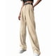 thumbnail image 2 of Pantalones de Traje de Pierna para Mujer, Pantalones Largos Informales de Negocios con Cintura Holgada y Corte Holgado Albaricoque L, 2 of 7