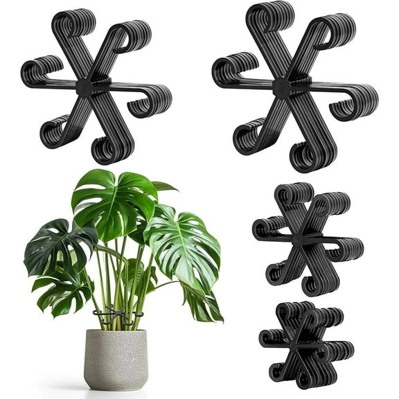 Januofit 32pcs Plant Stem Support, Plant Support for Indoor Plants, Climbing Houseplant Stem Holders, Reusable Plant Stabilizer, Plant Accessories Indoor
