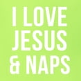 thumbnail image 6 of Wild Bobby, I Love Jesus & Naps Inspirational/Christian Unisex Graphic Hoodie Sweatshirt, Safety Green, Small, 6 of 6