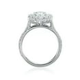 thumbnail image 4 of Gorgeous Pear Cut Cubic Zircon Engagement 925 Silver Ring Women Sz 6-10, 4 of 7
