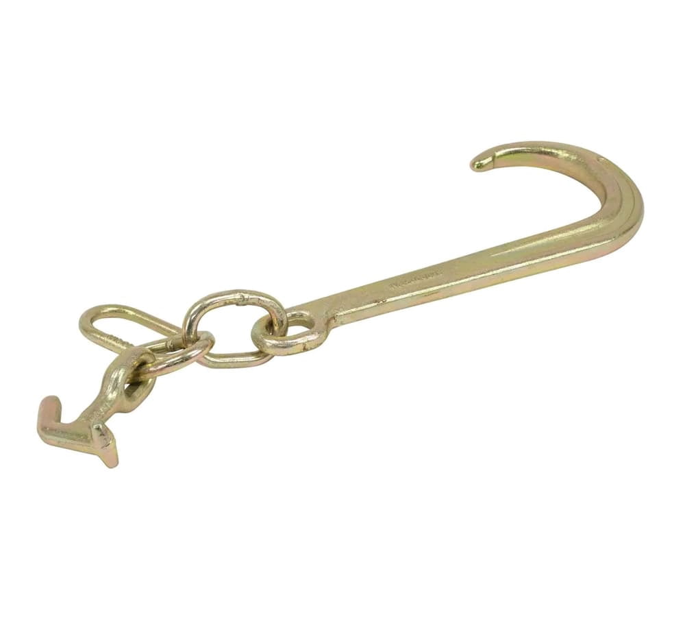 15" G70 J Hook w/ T-J Hooks and Enlarged Link, 5,400 lbs WLL, G70