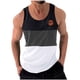 thumbnail image 1 of Hombres Casual Moda Patchwork Impresión Pullover Cuello Redondo Deportes Tanque, 1 of 6
