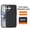 Black, variant on For iPhone 17 6.3" Case Built-In Magnetic MagSafe Compatible Wireless Charging Car Mount Adsorption Sweatproof Anti-Slip Anti-Fingerprint Protective Case,Orange