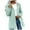 Mint Green, variant on Baberdicy Women's Hooded Trench Coat, Level 3 Waterproof Lightweight Long Jacket with Pockets , Level-3 Waterproof Windbreaker, Hooded Rain Jacket, Packable Shell Blackish Green L