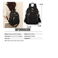 thumbnail image 3 of Mochila Xtellar Negra Mujer Impermeable de Nailon 15L Antirrobo con 10 Bolsillos, 3 of 3