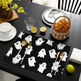 thumbnail image 4 of Halloween Cute Ghosts Pattern Summer Placemats Table Placemats Set Of 4-Linen Kitchen Washable Placemats Table Mats 11.8"x17.7" Non-Slip Heat Resistant, 4 of 6