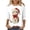 White, variant on Purcolt Women's Ugly Christmas Shirts Funny Print 3/4 Length Sleeve Crew Neck Tunic Tops Holiday Xmas Shirts Graphic Tees Blouses