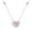 Pink, variant on GHSOHS Necklaces for Women Cute Necklace Gold Choker Jewelry Pearl Strand Necklaces Pink Heart Cute Small Pendant Necklace Exquisite Love Heart Diamond Choker Necklace Clavicle Chain