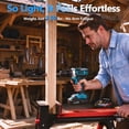 thumbnail image 4 of Kisportee Cordless Drill, 21V Power Drill Set with 2x2.0 Batteries, 3/8"Keyless 25+3 Position Electric Drill Tool Kit Storage Organizer with 2-Speed & LED Light for Men (Blue), 4 of 10