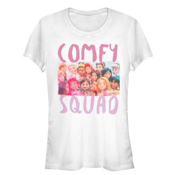 Junior's Ralph Breaks the Internet Comfy Squad Selfie Graphic Tee White Large