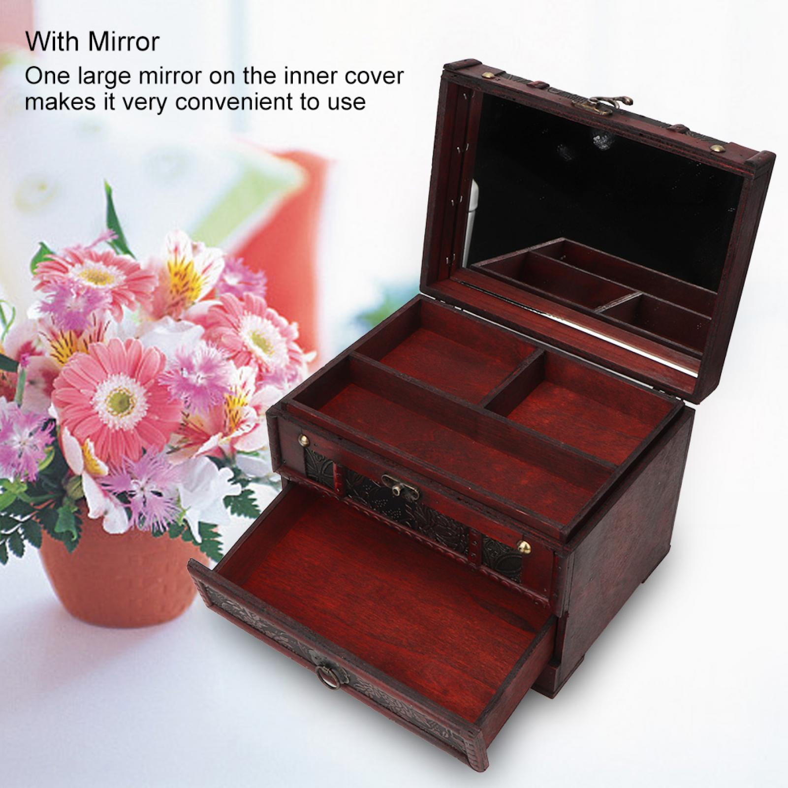 Necklace Storage Holder Jewelry Box, Earrings Organizer Hand-Made For Women Gift Craft Jewelry Girl Gift