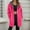 Hot Pink-3, variant on Women's Casual Oversized Jackets Zip Up Solid Color Hooded Coat Fall Drawstring Lightweight Outerwear with Pockets