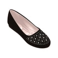 thumbnail image 5 of GERsome Ballet Flats for Women Closed Round Toe Dress Shoes Comfort Slip-On Casual Work Flats Shoes, Black Size 7.5, 5 of 6