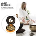 thumbnail image 3 of Hand Crash Cymbal Tibetan Bells On String Copper Cymbals Bell for Yoga Meditation, 3 of 8