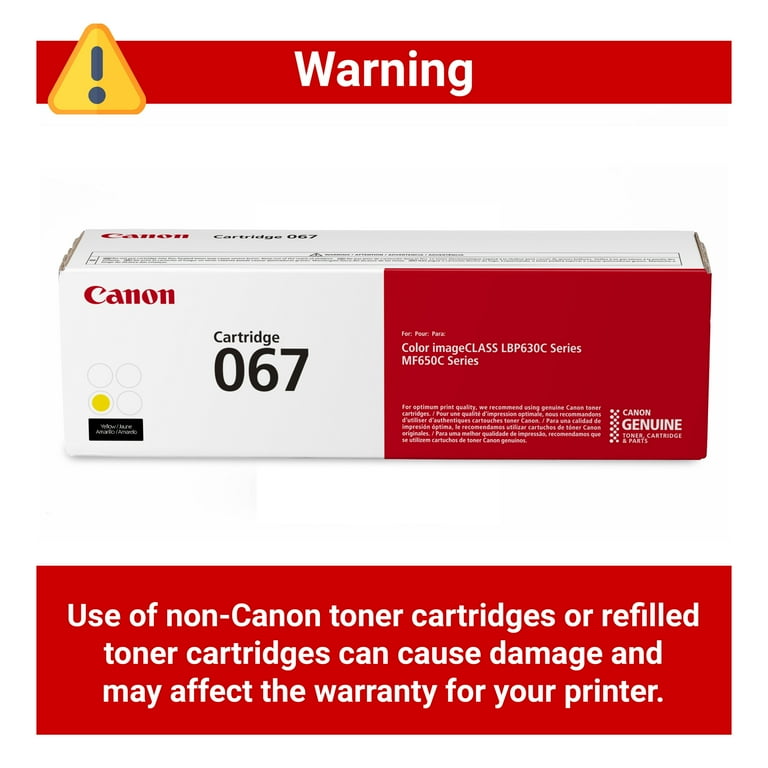 Canon 067 Yellow Toner Cartridge - High-Quality Output, Up to 1250