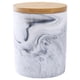thumbnail image 1 of Tarro de aperitivos para perros, bote de cerámica y madera para alimentos para mascotas, tarro de almacenamiento de galletas para perros, 1 of 6