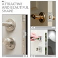 thumbnail image 3 of HAMPPLIES 4 Sets Door Lock Strike Plate Stainless Steel Modern Door Hardware for Room Doors, 3 of 8