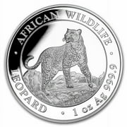 BAVARIAN MINT 2022 Somalia 1 oz Silver African Wildlife Leopard BU