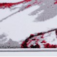 thumbnail image 4 of Ladole Rugs Beautiful Tulips Pattern Polypropylene Indoor Area Rug Carpet in Grey Red, 4x6 (3'11" x 5'7", 120cm x 170cm), 4 of 6