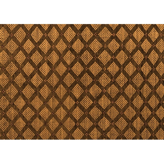 Ahgly Company Indoor Rectangle Abstract Orange Modern Area Rugs, 4' x 6'