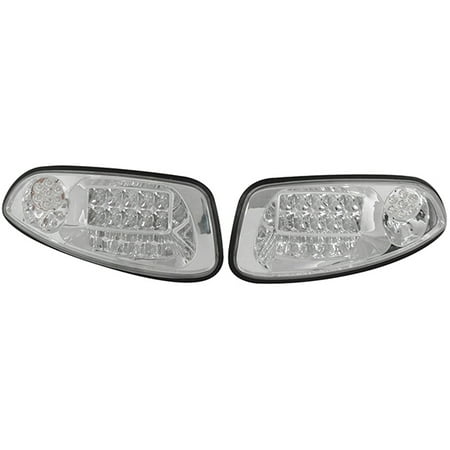 RHOX Golf Cart EZGO RXV Factory Style LED Headlight w/ Bezels - Clear