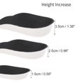 thumbnail image 2 of Unique Bargains 1 Pair Height Increase Shoe Inserts Fit Shoe Size 2.5cm White Black, 2 of 6