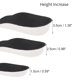 thumbnail image 2 of Ofertas Únicas 1 Par de Plantillas para Aumentar Altura que se Ajustan al Tamaño de Zapato 2.5cm Blanco Negro, 2 of 6