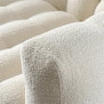 thumbnail image 4 of Ashcroft Modern Chesterfield Boucle Sofa with Removable Legs and Stain Resistant, Cream, 4 of 7