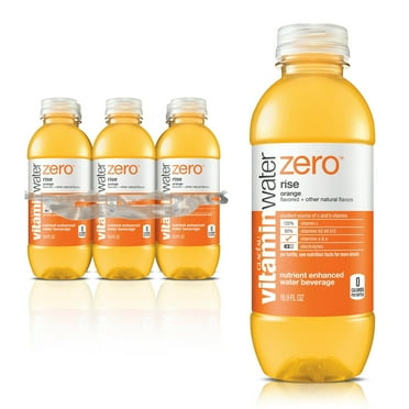 vitaminwater zero Rise, Orange, 16.9 Fl Oz, 6 Pack
