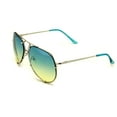 thumbnail image 3 of V.W.E. New Large Limited Edition Colorful Gradient Lens Metal Aviator Sunglasses, 3 of 4