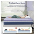Mattress Topper King Size, Gel Infused Bed Toppers, Pressure Relieving
