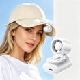 thumbnail image 2 of Clip On Hat Fan, Hard Hat Fan, Tiny Wearable Clip Fan, Portable Mini Cooling Clip Fan, 2.7W Strong Airflow, Usb-C Rechargeable Pocket Fan for Cap Shirt Desk Backpack Hard Hat Outdoor Use, White, 2 of 5