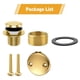 thumbnail image 3 of Gold Tub Drain Overflow Kit-Universal Bathtub Drain Replacement, 3 of 5