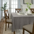 thumbnail image 2 of Home Details Chic & Rustic 70"x 120" Rectangle Polyester Tablecloth in Silver, 2 of 6