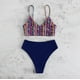 thumbnail image 3 of Gibobby Traje de Baño Sexy Bikini Traje de baño de mujer Impreso de dos piezas Traje de baño dividido Sexy Cintura alta Abrigo Control de barriga Traje d(Morado,G), 3 of 5