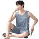 thumbnail image 1 of Conjunto de ropa de hogar de talla grande, modal, sin mangas, fino, para verano, 1 of 5
