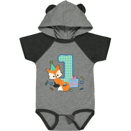 

Inktastic Im 1 Years Old with Fox Boys or Girls Baby Bodysuit