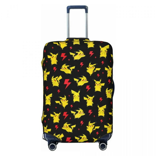 Housse de Valise Personnalisée Pokemon Pikachu, Protecteur de Mode pour Voyage, Housse de Protection pour Valise de 18-32 Pouces