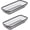 Black, variant on XIMEI Kitchen Drawer Organizer, Stainless Steel Metal Cabinet Storage Basket for Silverware/Utensil, Pack of 2