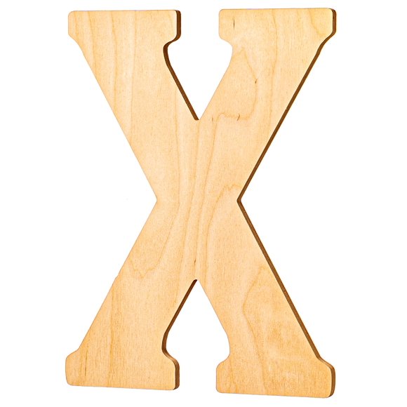 UNFINISHEDWOODCO Vintage 23 Inch Tall Letter X, 23