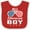 Red and White, variant on Inktastic All American Boy USA Parade Boys Baby Bib