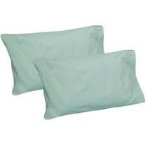 Giblin Set Of 2 Standard Pillow Cases Made of Cotton, Perfect for Camp Bunk Beds / RVs / Guest Beds Pillowcase (Seafoam)