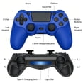 thumbnail image 2 of 2 Pack Gaming Controller for P4/Slim/Pro & PC, Wireless Controller with Dual Vibration & 6-Asix Gyro Motion Control - Black & Blue, 2 of 5