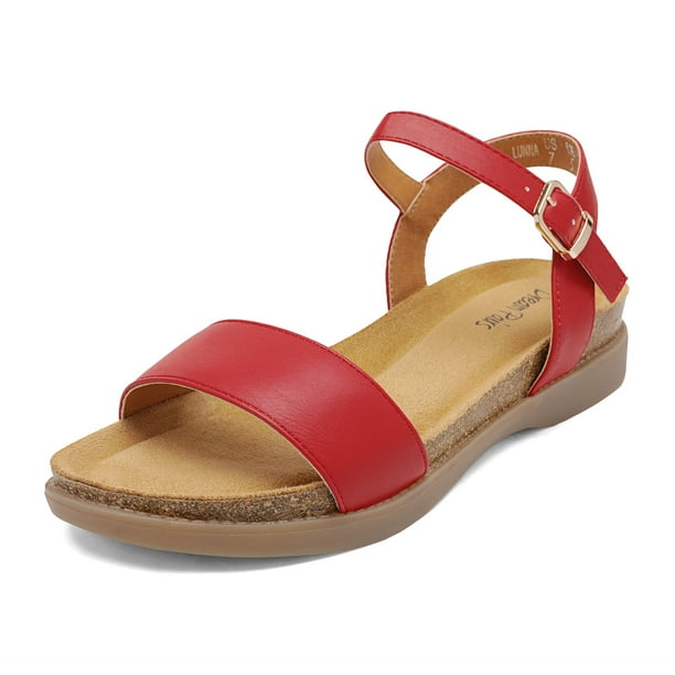 Dream Pairs DREAM PAIRS Women's Summer Sandals Open Toe Ankle Strap