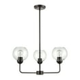 thumbnail image 2 of Atlas Lighting and Home 3-Light Clear Glass Globe Chandelier with Curved Rods - 23" - Bronze Finish, 2 of 7