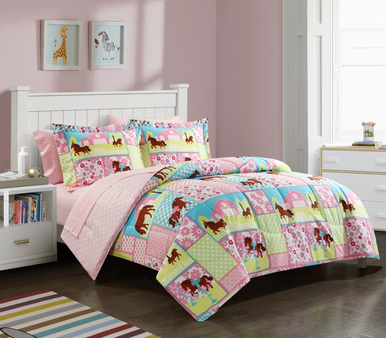 Details about   Mainstays Kids Country Meadows Bed in a Bag Bedding Set New 
