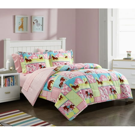 Heritage Club Kids Contemporary Animation Bed-in-a-Bag, Twin With Comforter Sham Pillowcases
