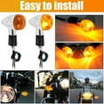 thumbnail image 4 of HLONK 4Pcs Motorcycle Turn Signal Light Universal Motorcycle Indicator Light Super Bright Motorbike Front Rear Indicator Lamp Waterproof Mini Amber Blinker for Motorcycle, 4 of 10
