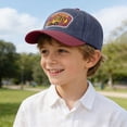 thumbnail image 2 of CAUYDY Kids Boy Baseball Hat Embroidered Baseball Cap Toddler Baby Trucker Hat Adjustable Hats for 3-8Y Boys (Sizes One Size,H03-Navy), 2 of 7